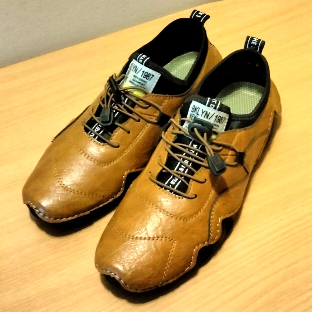 Men Leather Shoes Loafers Walking Driver Sneaker Moccasins
